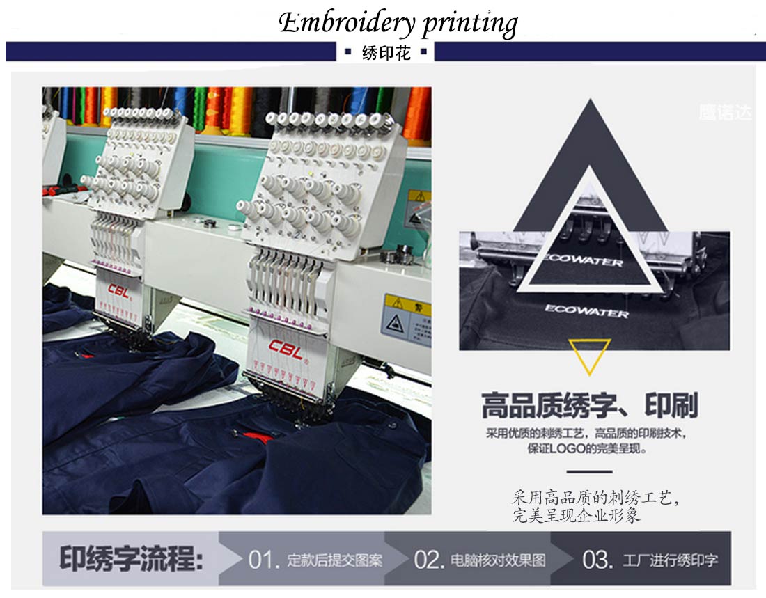 夏季新品短袖T恤工作服 纽扣装饰 玫红色纯棉T恤衫工作服MILAN米兰效果展示 